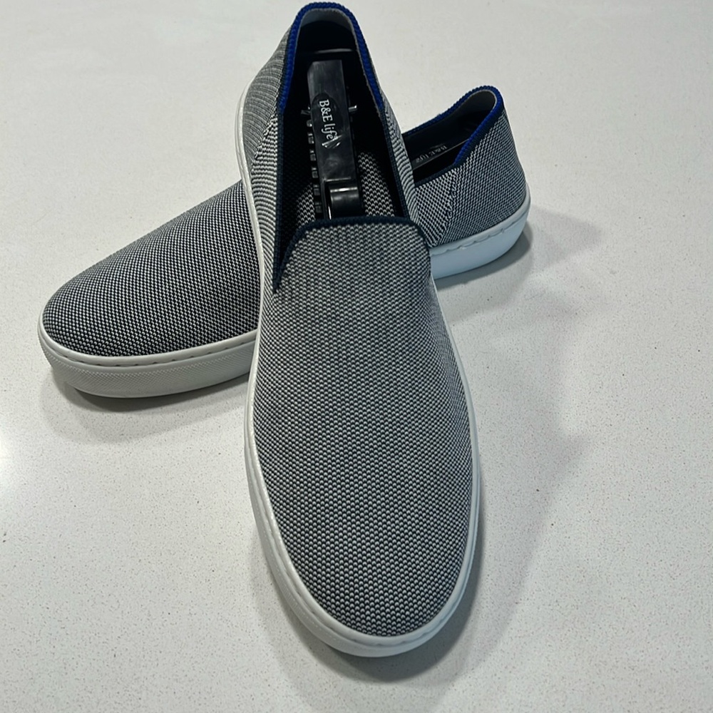 Rothy's Gray/Blue Slip-On Women's Shoes